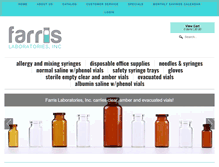 Tablet Screenshot of farrislabs.com
